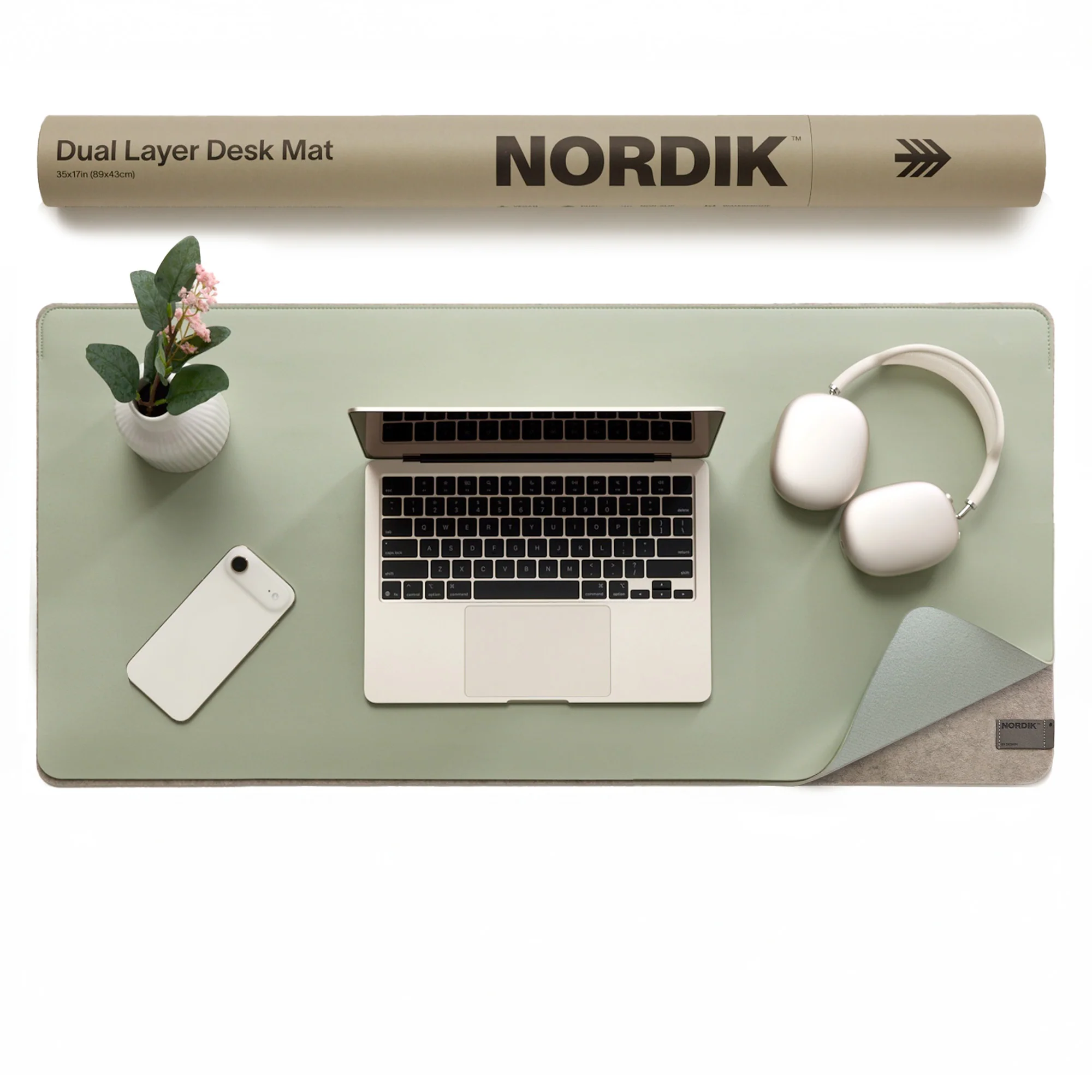 Dual Layer Vegan Leather Desk Mat
